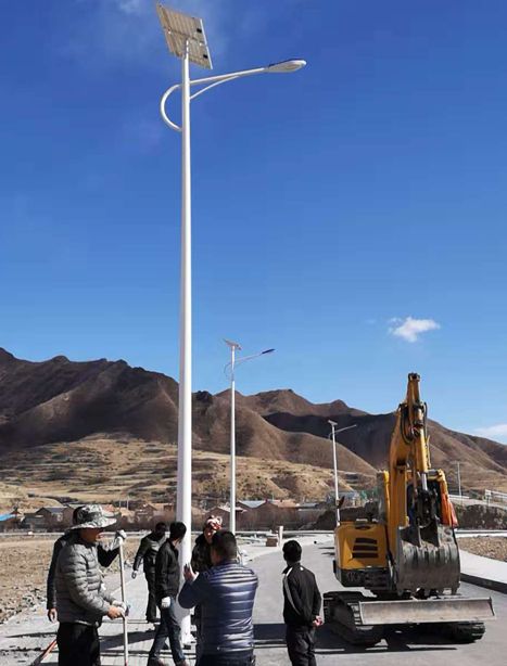 甘南碌曲10米林芝太阳能路灯项目